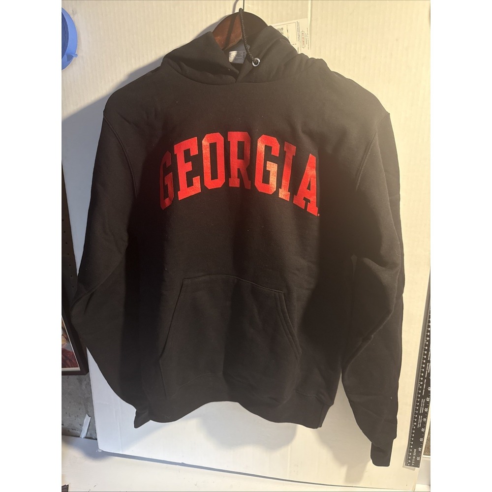 Georgia Bulldogs Champion Adult Black/Red Mens Small Brand New With‎ Tags